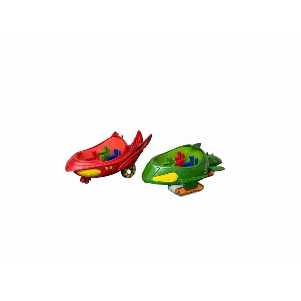 Disney Jr. PJ Masks Set Of 2 Vehicles Owl Glider & Gekko Mobile